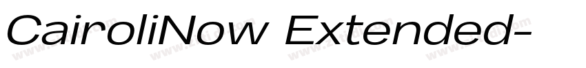 CairoliNow Extended字体转换